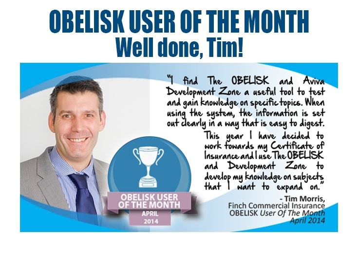 Tim Harris - Obelisk User Of The Month